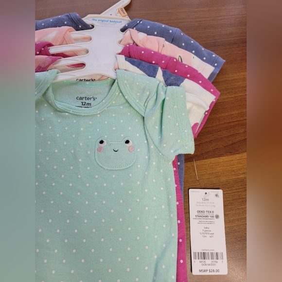 Carters baby 5pc onesies - Picture 2 of 4